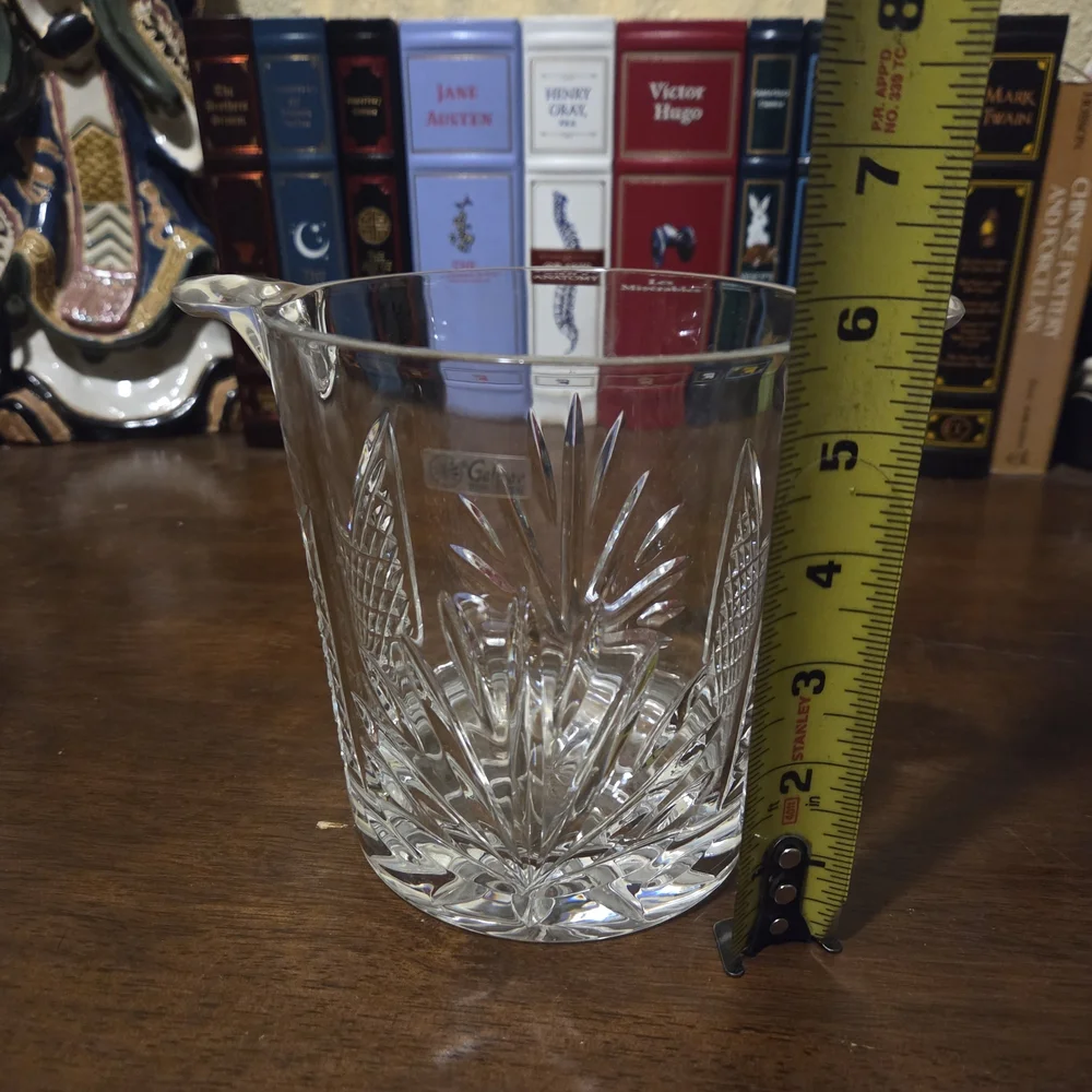 Elegant Clear Glass Ice Bucket with Handles